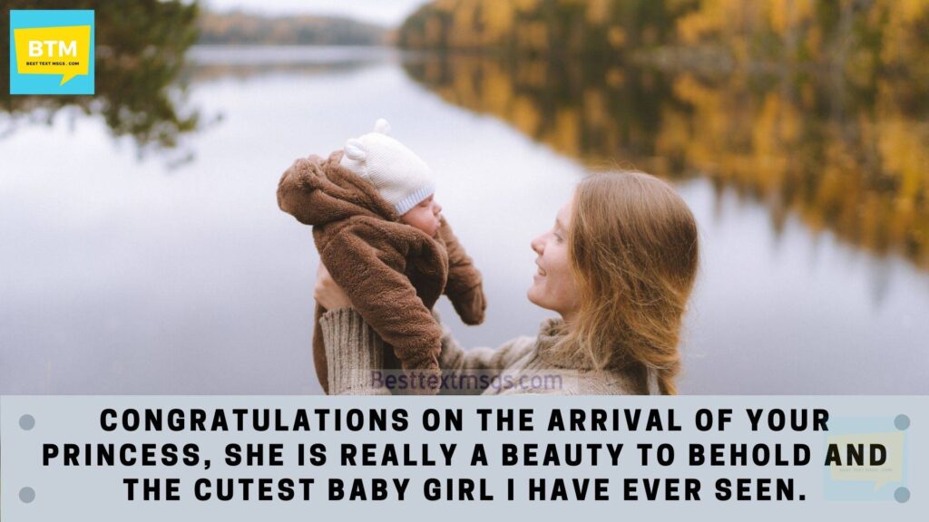 Congratulations message for baby girl
