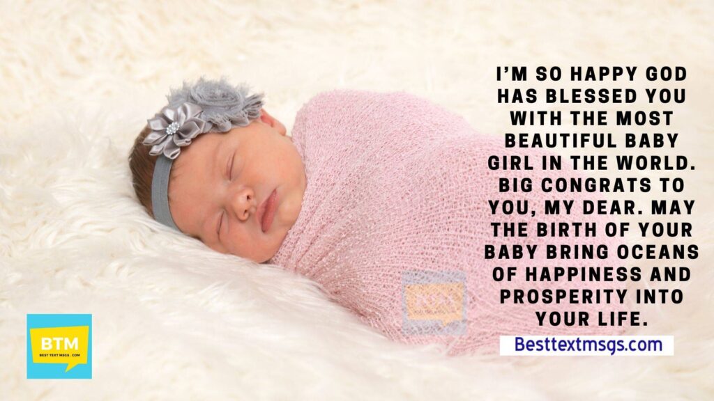 Congratulations wishes for baby girl