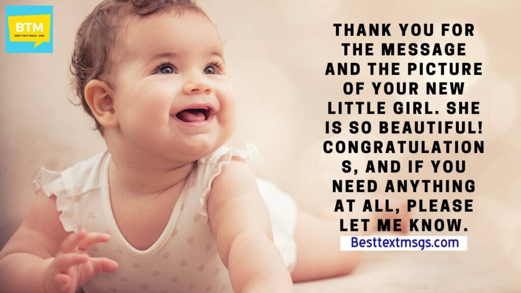 Congratulations wishes for baby girl
