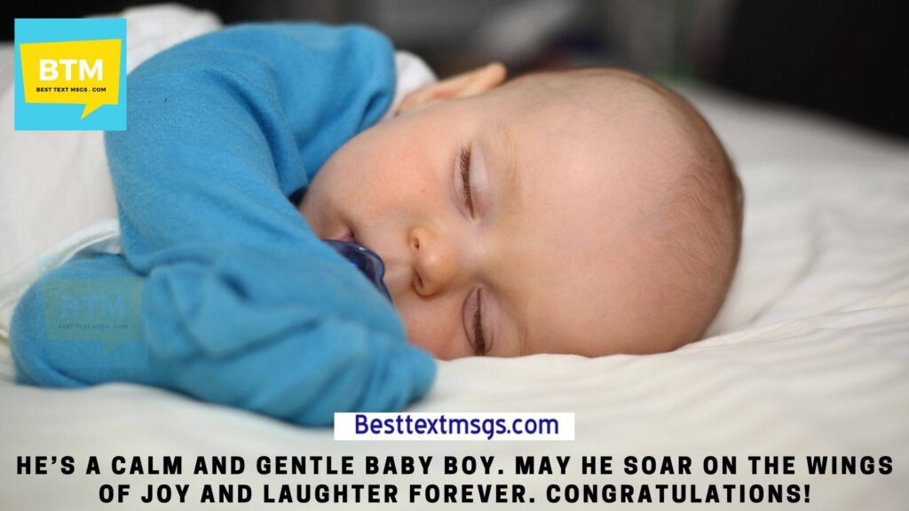 Congratulations message for baby boy