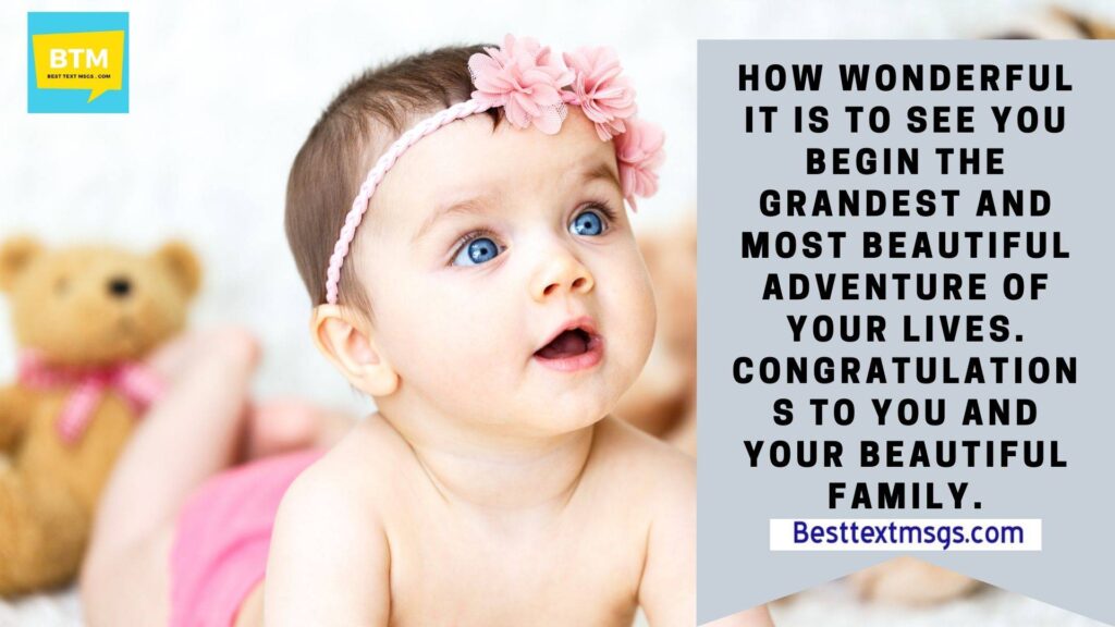 Congratulations messages for new born baby girl