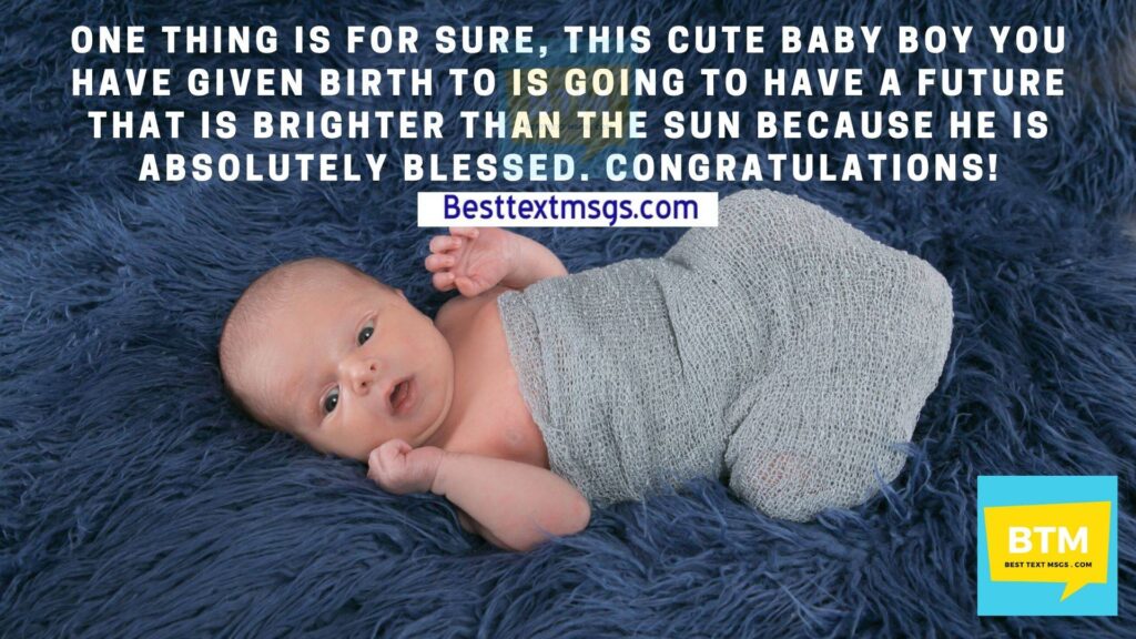 congratulations message for new born baby boy
