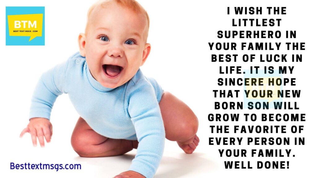 congratulations message for new born baby boy