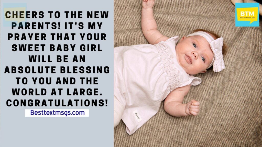 Congratulations messages for new born baby girl