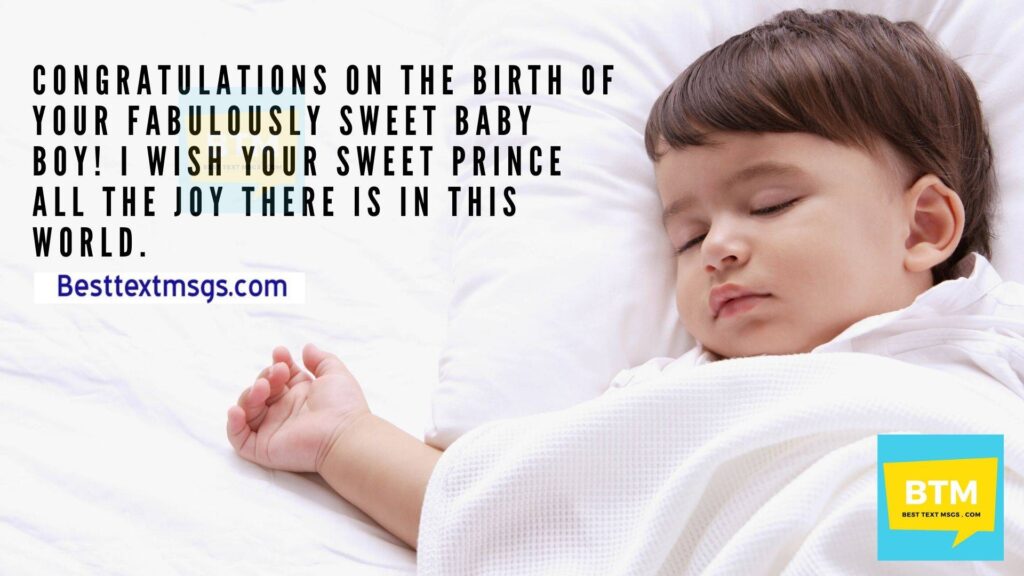 congratulations for new born baby boy