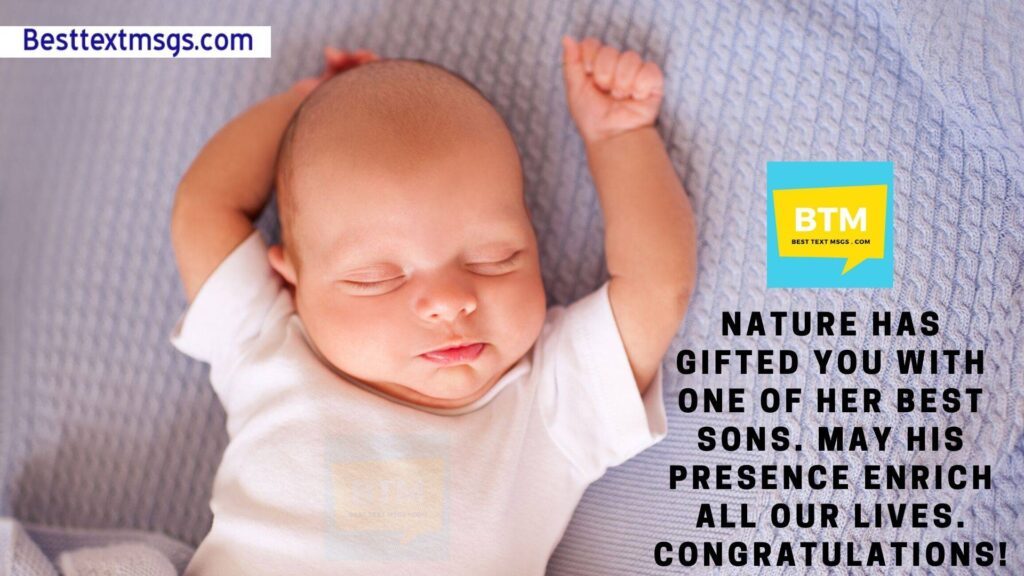 Congratulations wishes for baby boy