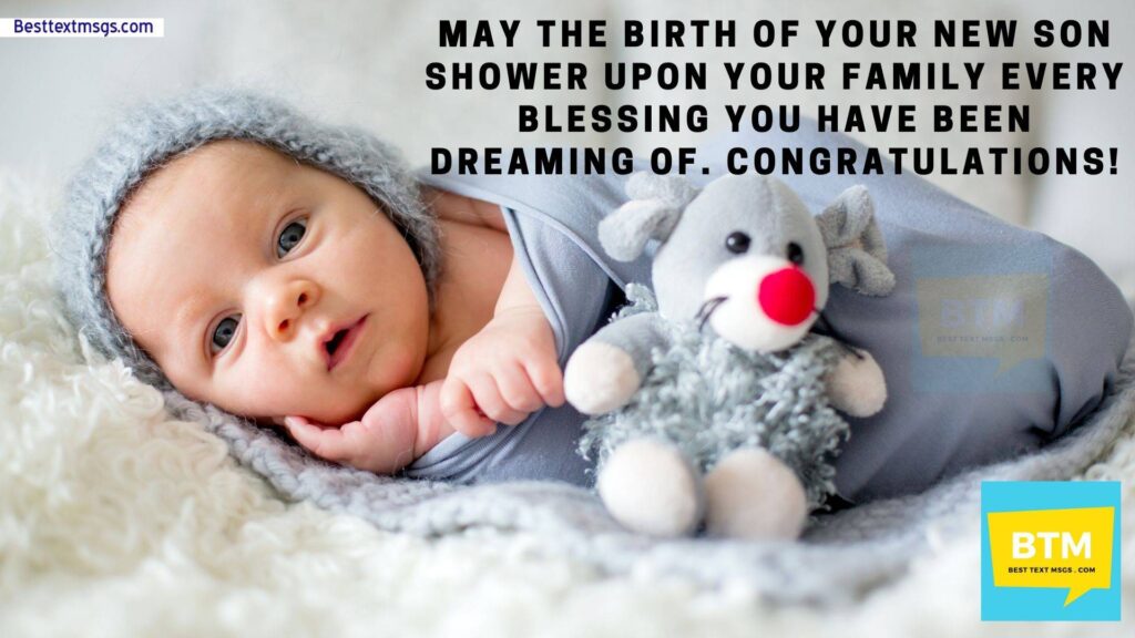 Congratulations wishes for baby boy
