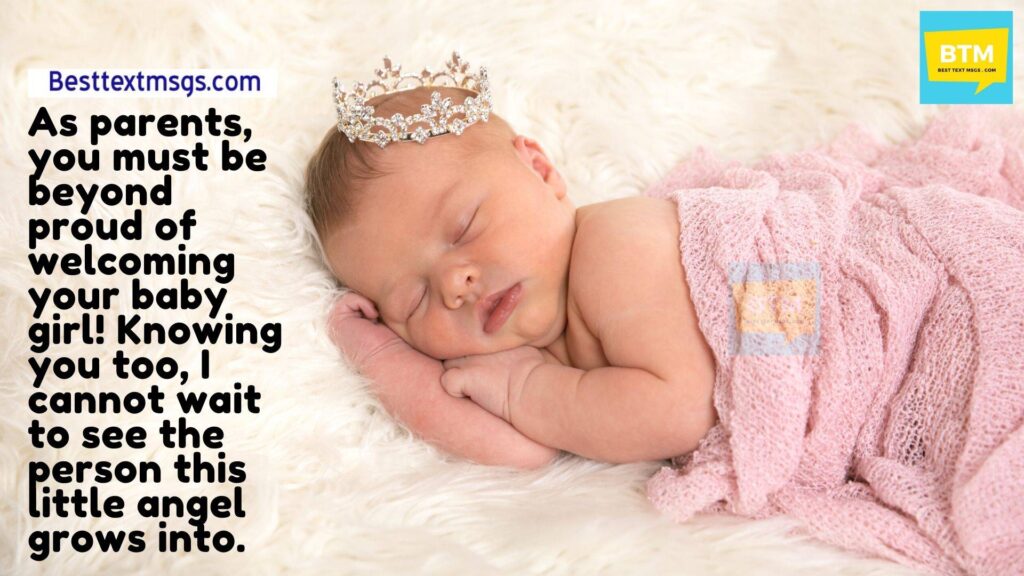 Congratulations for new born baby girl