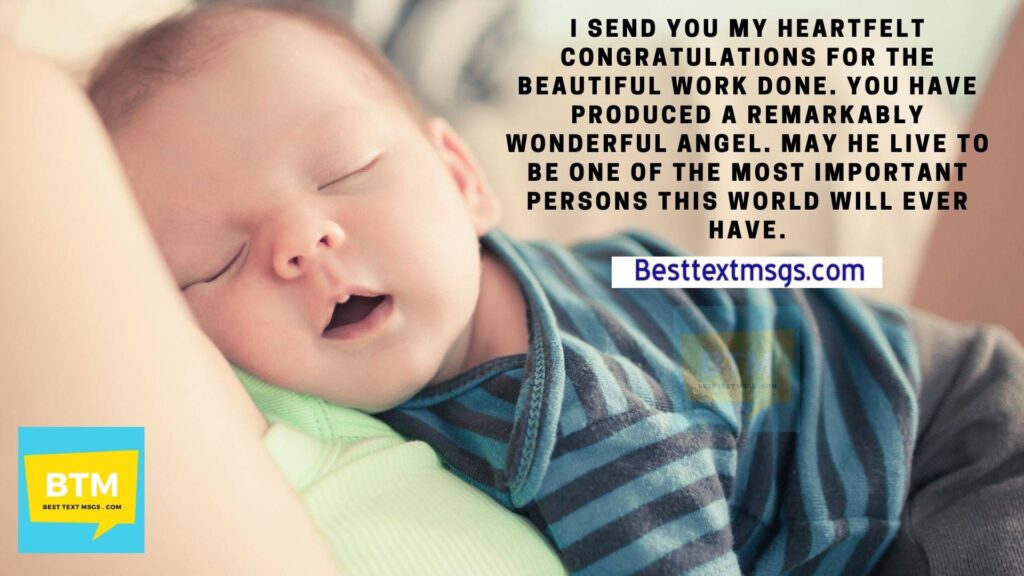 Congratulations for new born baby boy