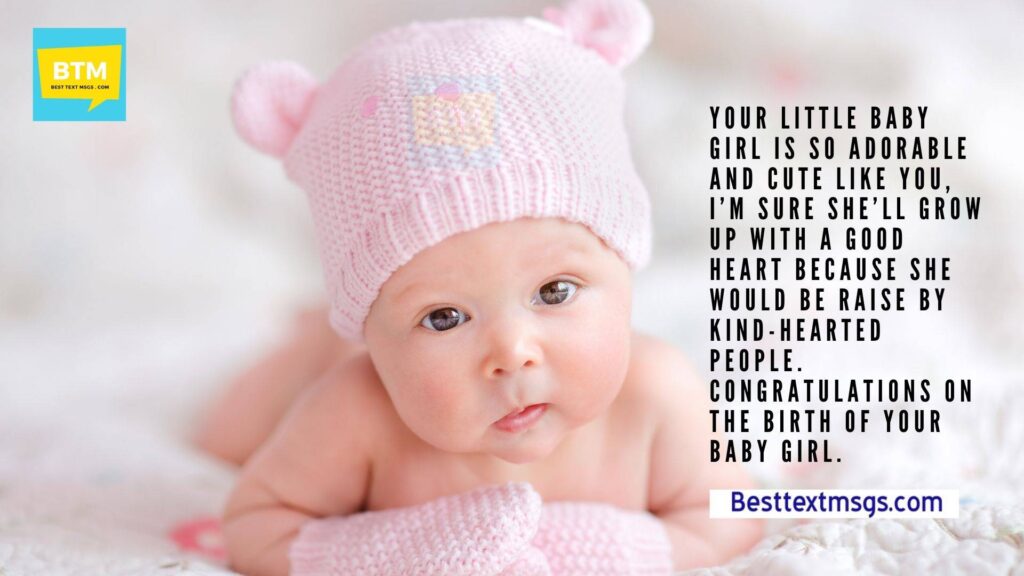 Congratulations for new born baby girl