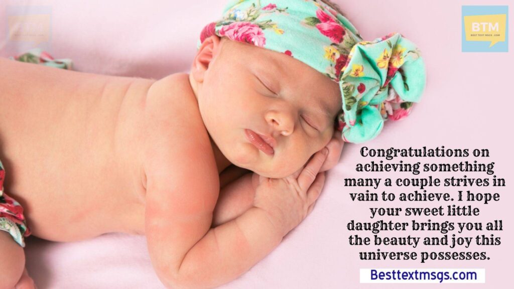 Congratulations for new born baby girl