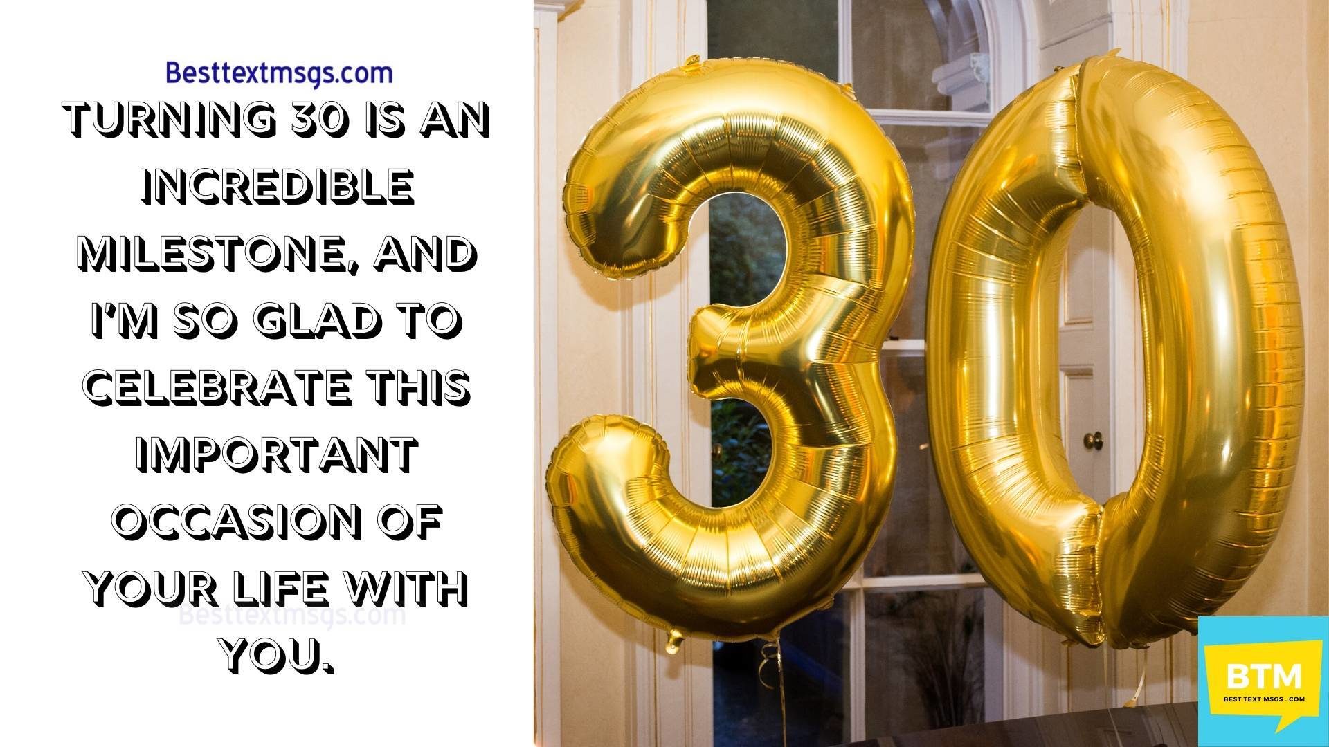 Happy 30th Birthday Images, Wishes, Quotes