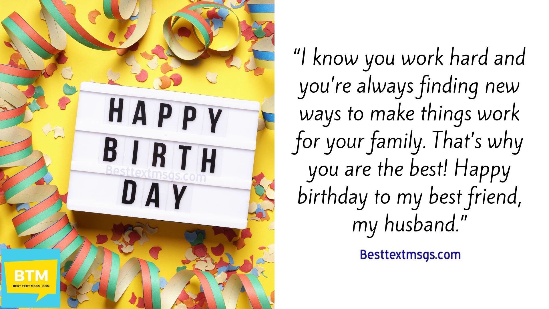 happy birthday husband message