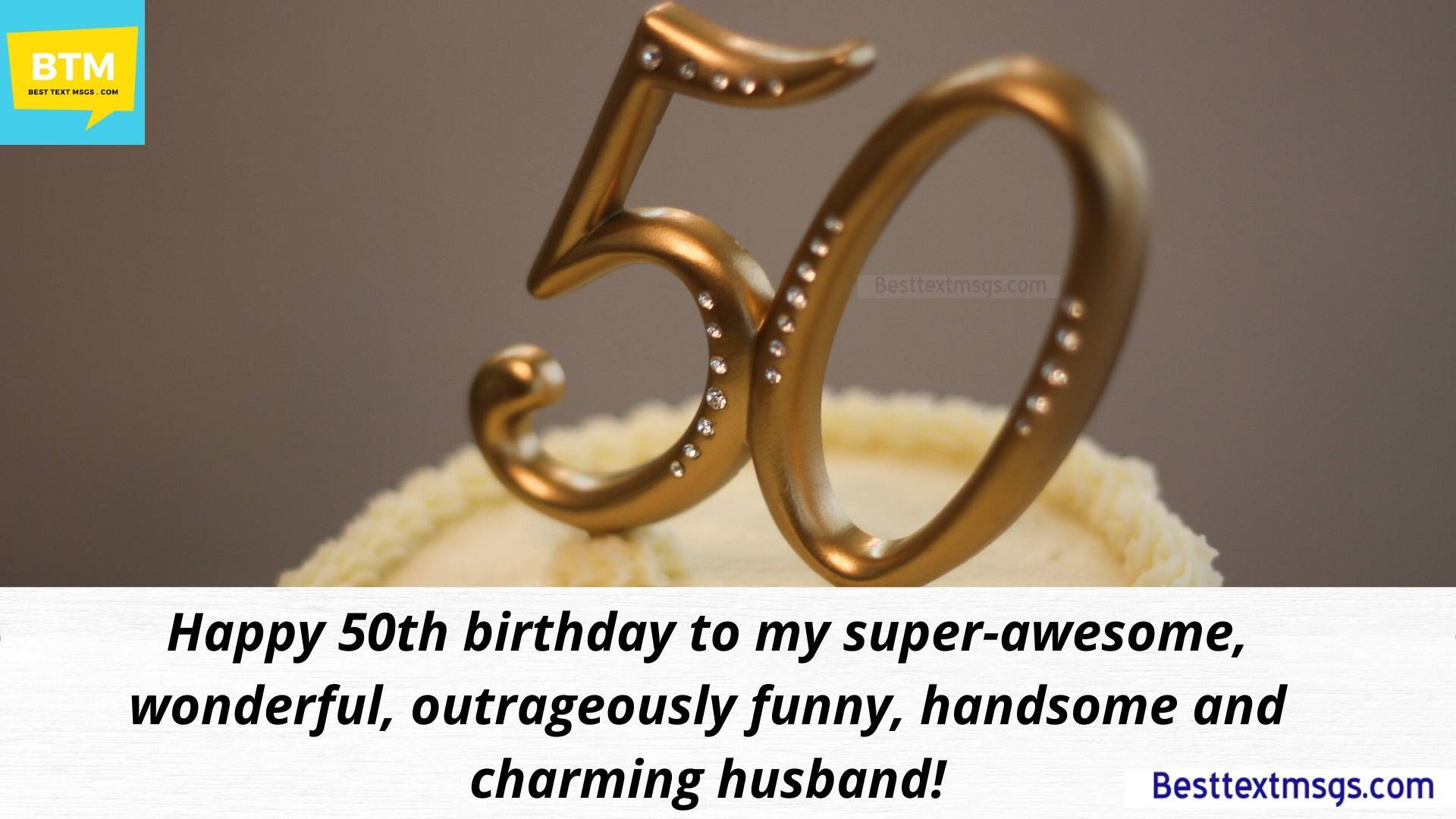 happy 50th birthday husband