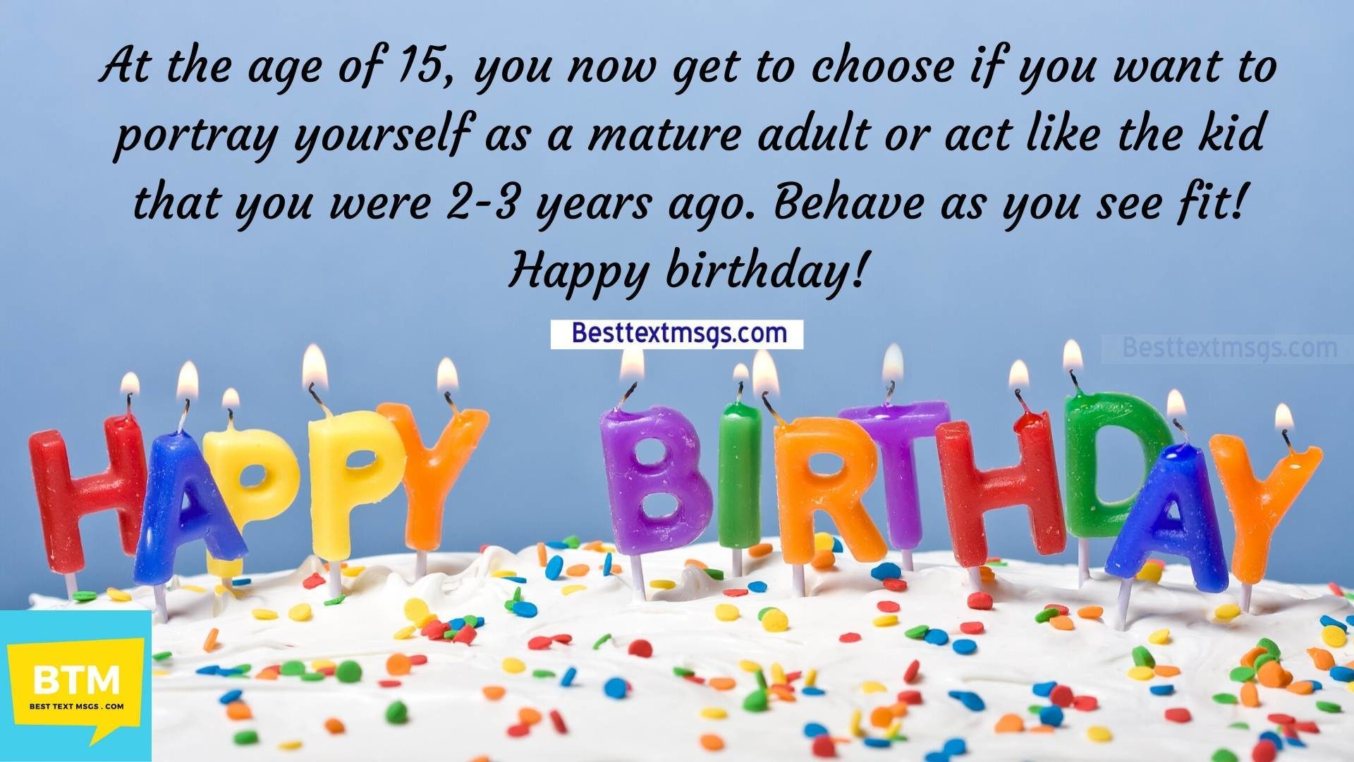 happy 15th birthday quotes