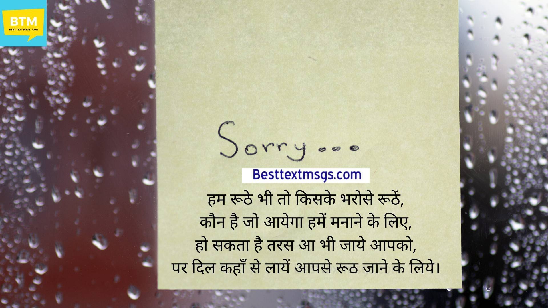 sorry love shayari