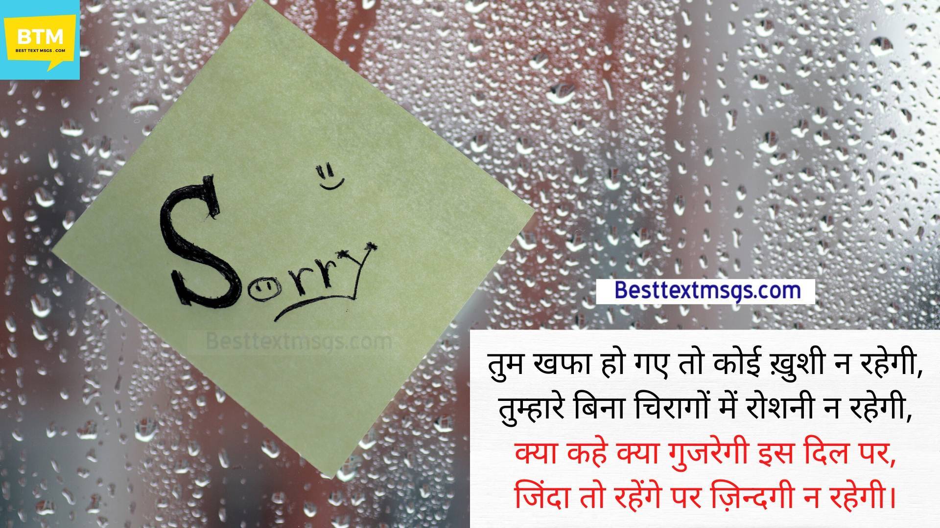 sorry hindi shayari