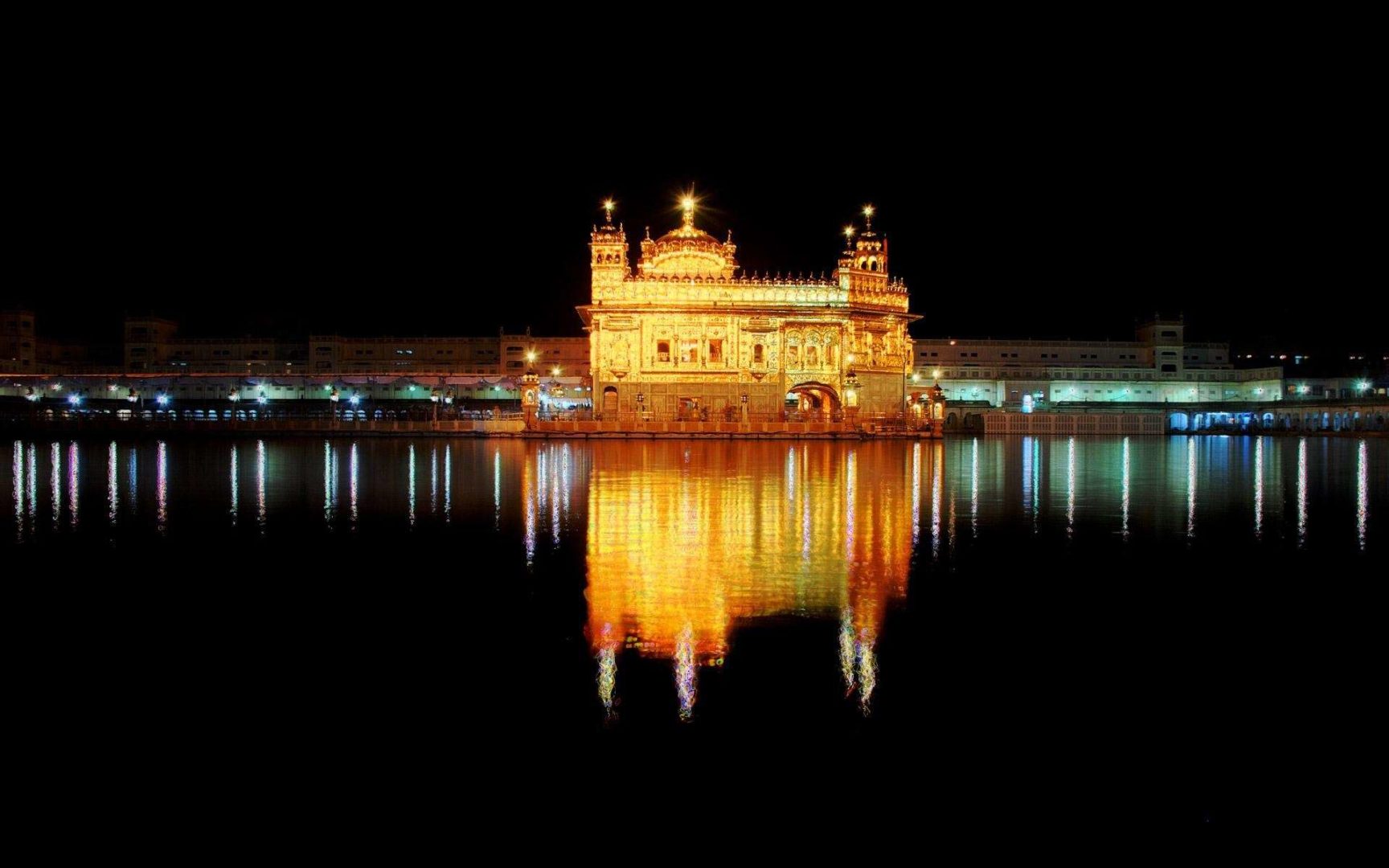 golden temple wallpaper hd full size at night 2